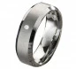 Preview: Moderne Wolframringe mit Stein W100